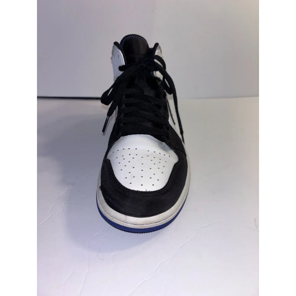Nike Air Jordan 1 Mid SE Sneakers Mens US 10.5 Black‎ White Lace Up 852542-102